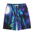 Aurora Howling Wolf Spirit Print Cotton Shorts