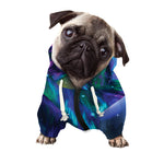 Aurora Howling Wolf Spirit Print Dog Zip Up Hoodie