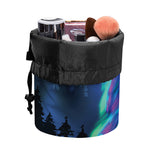Aurora Howling Wolf Spirit Print Drawstring Makeup Bag