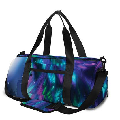 Aurora Howling Wolf Spirit Print Gym Bag