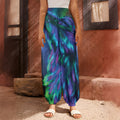 Aurora Howling Wolf Spirit Print Harem Pants