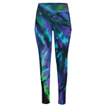 Aurora Howling Wolf Spirit Print High-Waisted Pocket Leggings