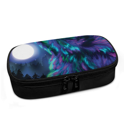 Aurora Howling Wolf Spirit Print Insulin Cooler Travel Case