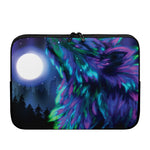 Aurora Howling Wolf Spirit Print Laptop Sleeve