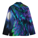 Aurora Howling Wolf Spirit Print Men's Blazer