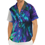 Aurora Howling Wolf Spirit Print Men's Deep V-Neck Shirt