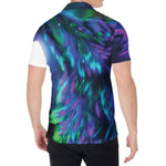 Aurora Howling Wolf Spirit Print Men's Shirt