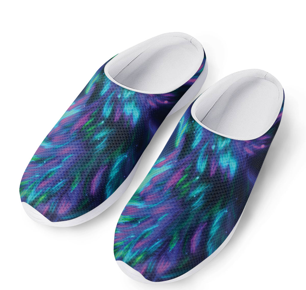Aurora Howling Wolf Spirit Print Mesh Casual Shoes