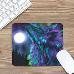 Aurora Howling Wolf Spirit Print Mouse Pad