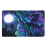 Aurora Howling Wolf Spirit Print Polyester Doormat