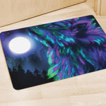 Aurora Howling Wolf Spirit Print Polyester Doormat
