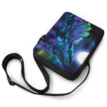 Aurora Howling Wolf Spirit Print Rectangular Crossbody Bag