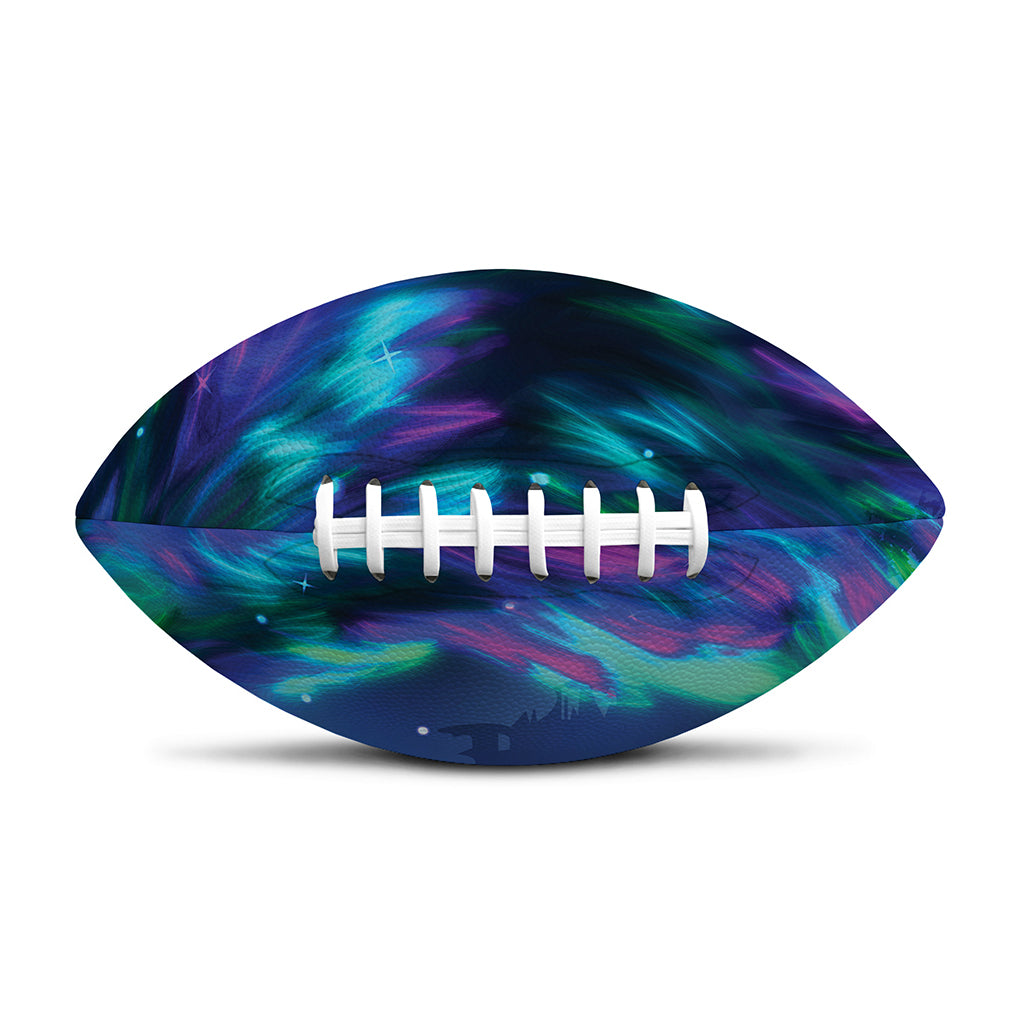 Aurora Howling Wolf Spirit Print Rugby Ball