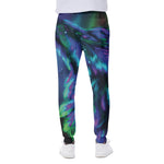 Aurora Howling Wolf Spirit Print Scuba Joggers