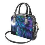 Aurora Howling Wolf Spirit Print Shoulder Handbag