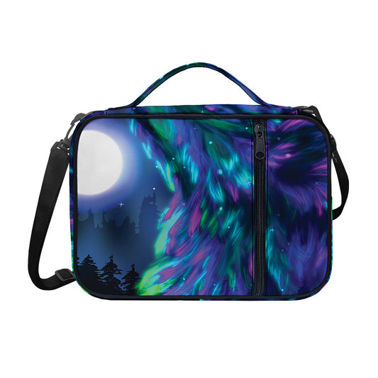 Aurora Howling Wolf Spirit Print Shoulder Strap Bible Bag