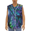 Aurora Howling Wolf Spirit Print Sleeveless Baseball Jersey