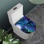 Aurora Howling Wolf Spirit Print Toilet Lid Cover