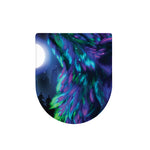Aurora Howling Wolf Spirit Print Toilet Lid Cover