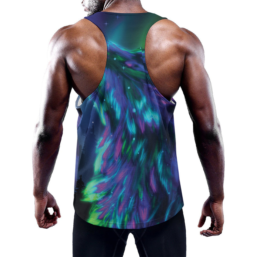 Aurora Howling Wolf Spirit Print Training Tank Top