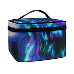Aurora Howling Wolf Spirit Print Travel Makeup Bag