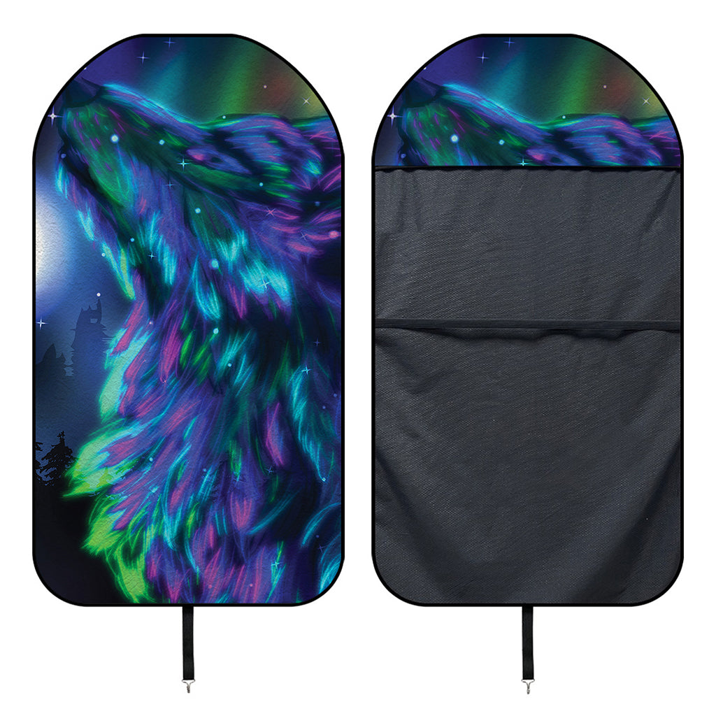 Aurora Howling Wolf Spirit Print Waterproof Car Seat Cover