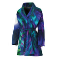 Aurora Howling Wolf Spirit Print Women's Bathrobe