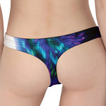 Aurora Howling Wolf Spirit Print Women's Thong