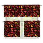 Australia Country Pattern Print 3 Piece Kitchen Curtains