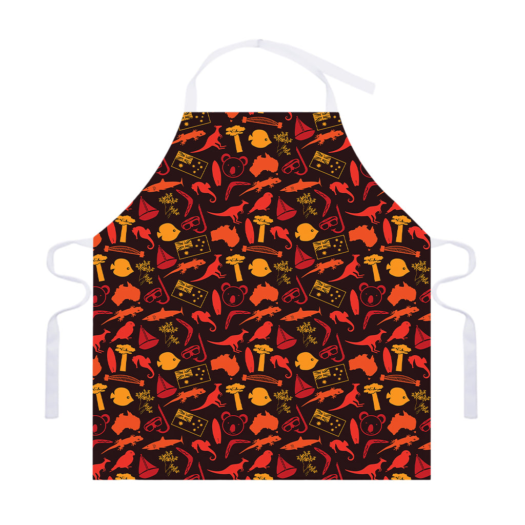 Australia Country Pattern Print Adjustable Apron