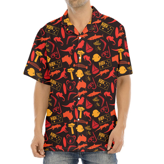Australia Country Pattern Print Aloha Shirt