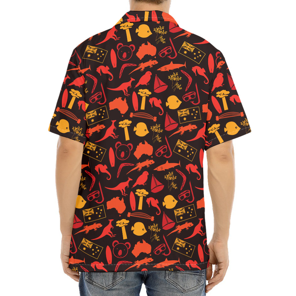 Australia Country Pattern Print Aloha Shirt