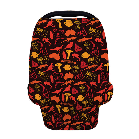Australia Country Pattern Print Baby Seat Cover