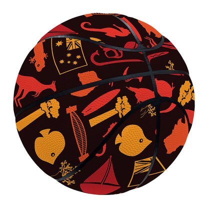 Australia Country Pattern Print Basketball