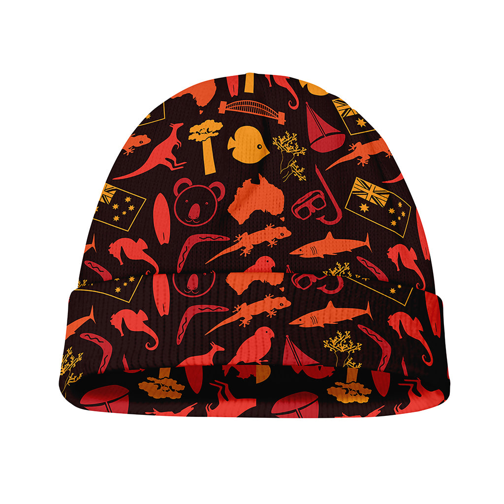 Australia Country Pattern Print Beanie