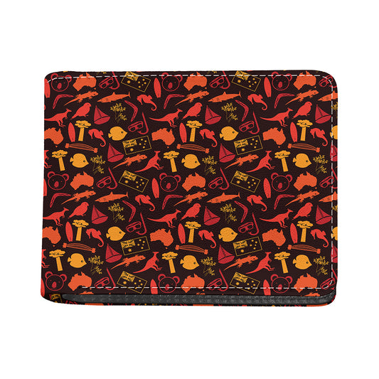 Australia Country Pattern Print Bifold Wallet
