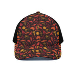 Australia Country Pattern Print Black Mesh Trucker Cap