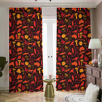 Australia Country Pattern Print Blackout Pencil Pleat Curtains