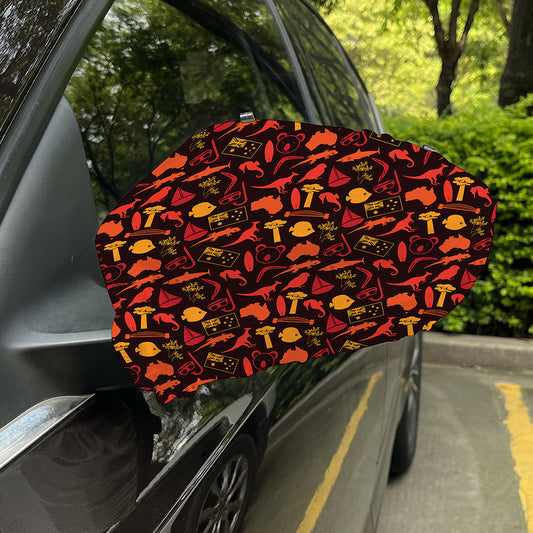 Australia Country Pattern Print Car Side Mirror Covers