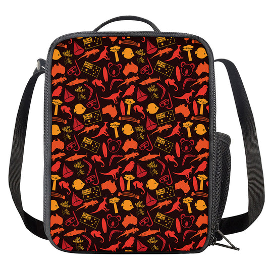 Australia Country Pattern Print Crossbody Lunch Bag