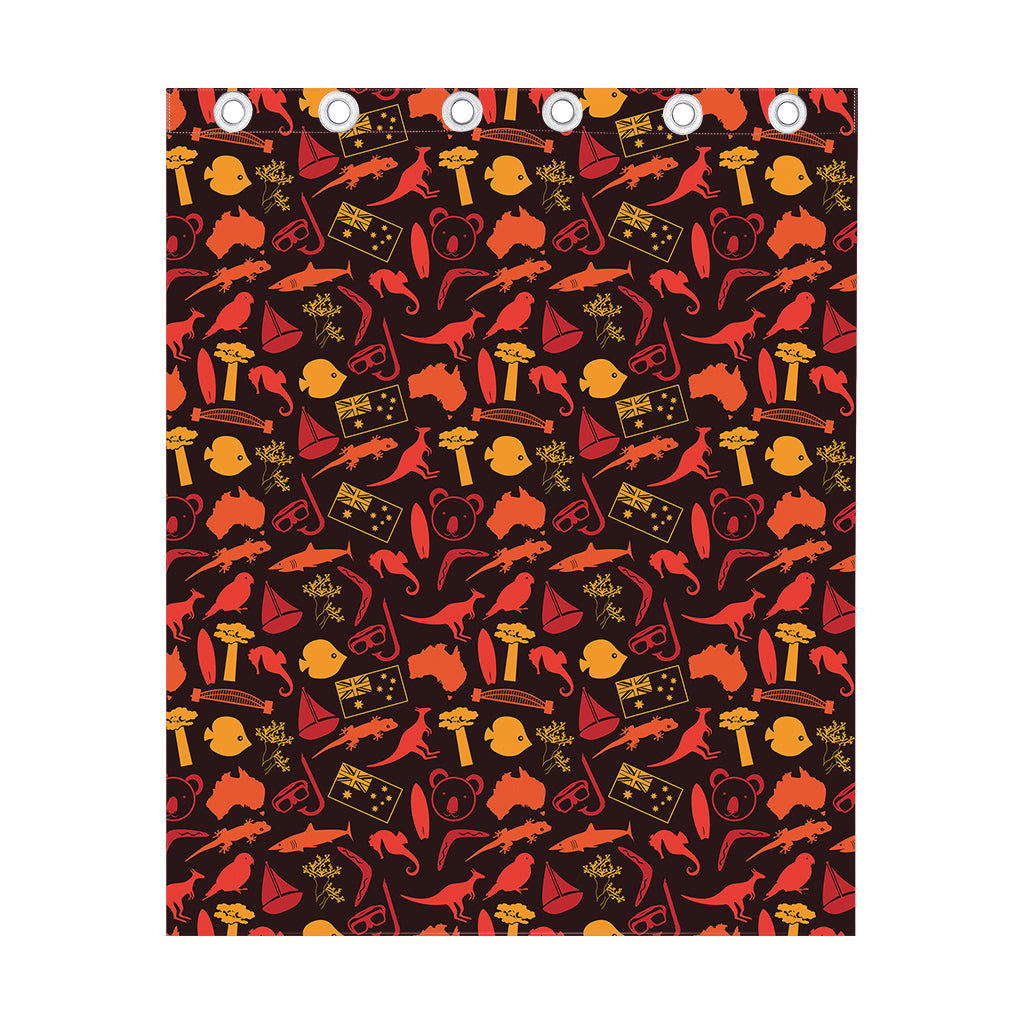 Australia Country Pattern Print Curtain