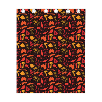 Australia Country Pattern Print Curtain