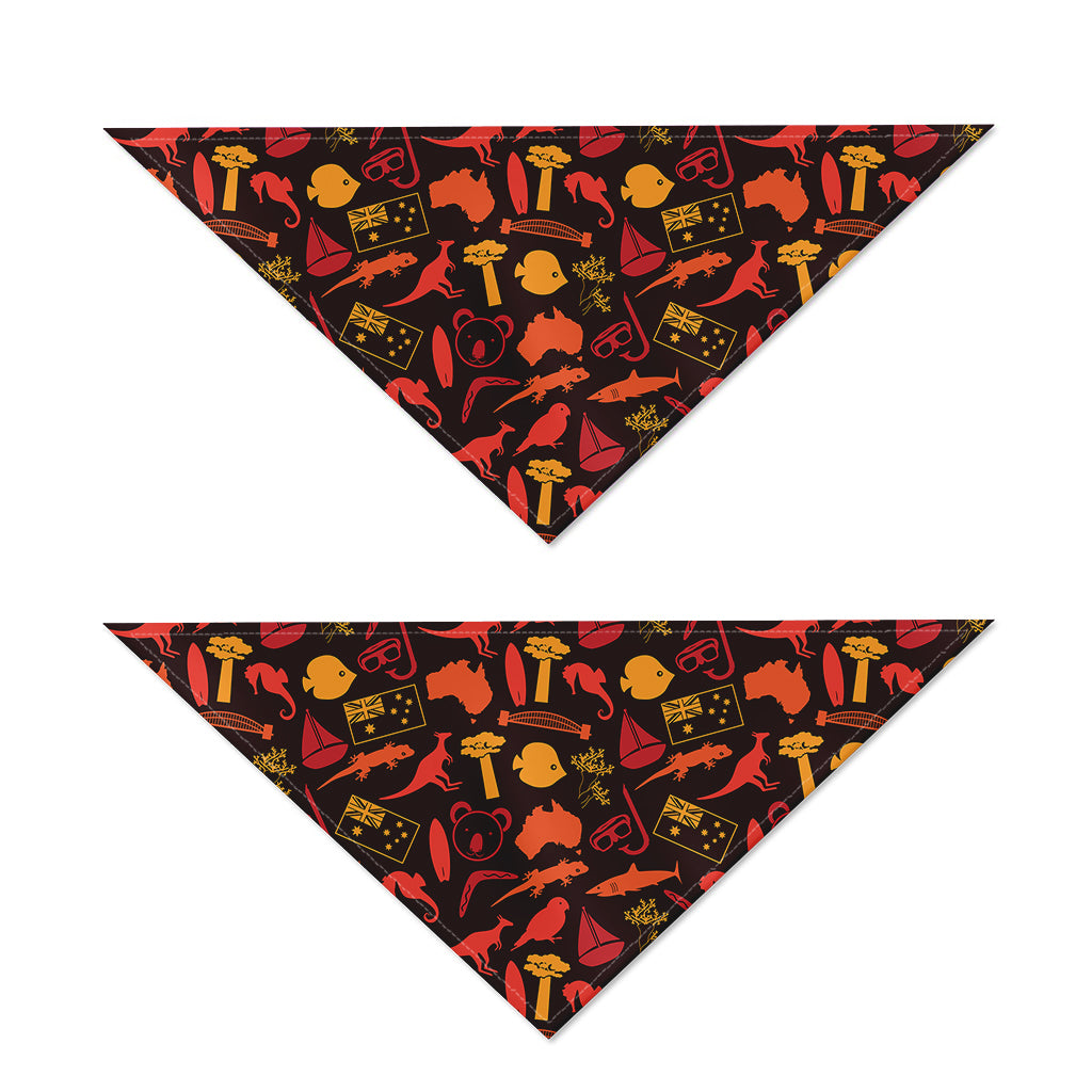 Australia Country Pattern Print Dog Bandana