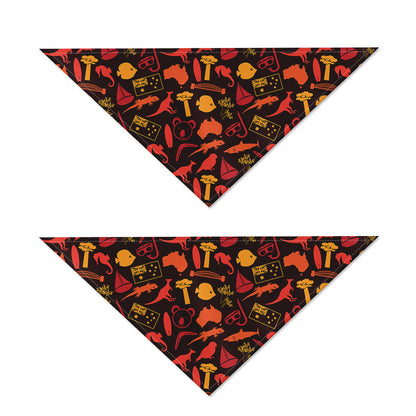 Australia Country Pattern Print Dog Bandana