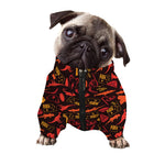 Australia Country Pattern Print Dog Zip Up Jacket