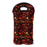 Australia Country Pattern Print Double Neoprene Wine Tote