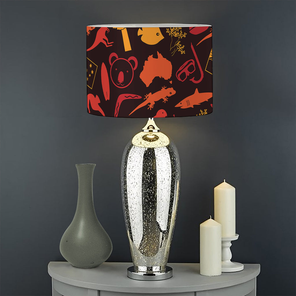 Australia Country Pattern Print Drum Lamp Shade
