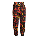 Australia Country Pattern Print Fleece Lined Knit Pants