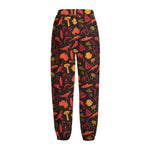 Australia Country Pattern Print Fleece Lined Knit Pants