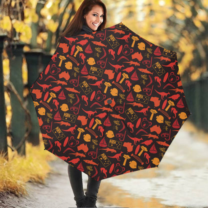 Australia Country Pattern Print Foldable Umbrella